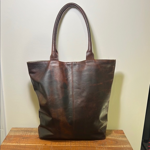 Entirely India Handmade Handbags - Entirely India Handmade Jessica Casual Brown Leather Tote